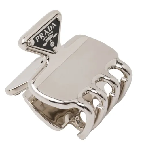Kẹp Tóc Prada Metal Hair Clip 1IF087_2BA6_F0002 Màu Bạc