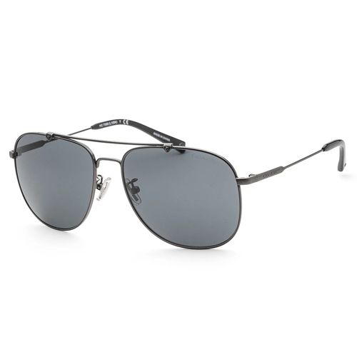 Kính Mát Coach Men Fashion Antique Gunmetal Sunglasses HC7088-936887 - 57mm Màu Xanh