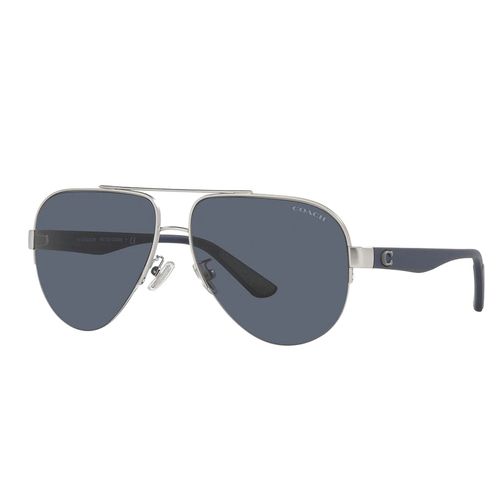 Kính Mát Coach Men Fashion Matte Silver Sunglasses HC7121-938287-58 Màu Xanh