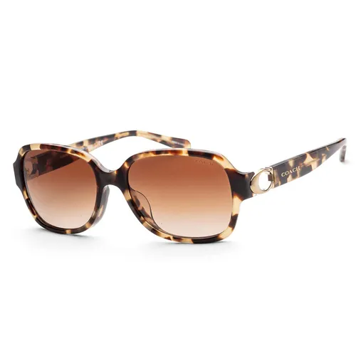 Kính Mát Coach Women Brown Tortoise Sunglasses HC8241F-557674-57 Màu Nâu