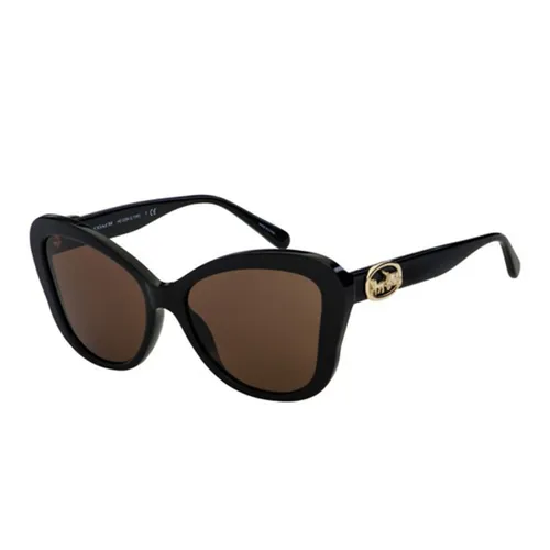 Kính Mát Coach Women Butterfly Sunglasses HC8294-500273 57mm Màu Nâu