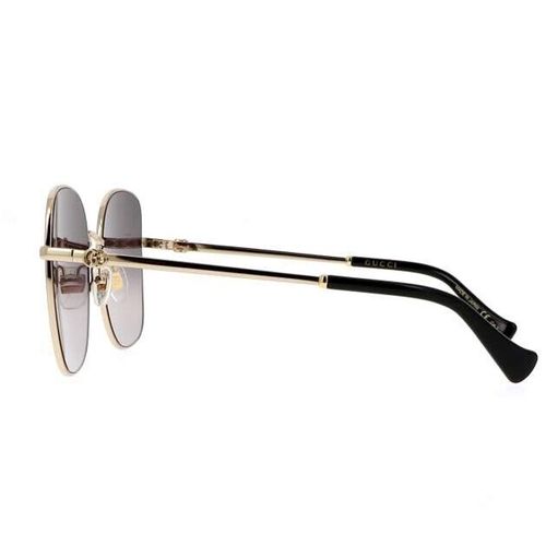 Kính Mát Gucci Butterfly Sunglasses GG1143S-001 Gold Frame Gray Lenses Anti Reflective Màu Xám-1