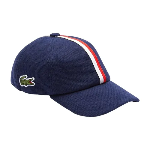 Mũ Lacoste Tricolor Band Cotton Piqué Cap Navy RK9394 166 Màu Xanh Navy