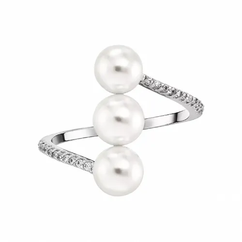 Nhẫn Misaki Monaco Silver With White Artisanal Pearls Màu Bạc