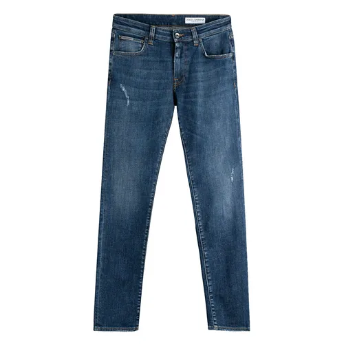 Quần Jeans Nam Dolce & Gabbana D&G Skinny Tag Gold GYZR1D G8GV0 Màu Xanh Size 50
