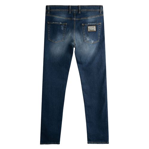 Quần Jeans Nam Dolce & Gabbana D&G Slim GYZR1D G8GV4 Màu Xanh Size 48-2