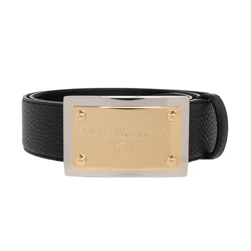 Thắt lưng Dolce & Gabbana - Thắt Lưng Nam Dolce & Gabbana D&G Black In Leather BC4676 AY987 80999 Màu Đen Size 90 - Vua Hàng Hiệu