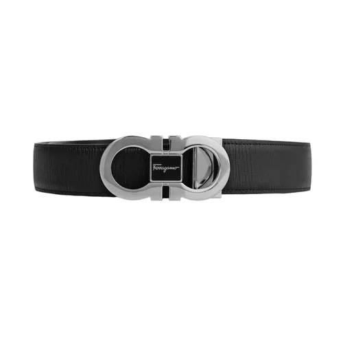 Thắt Lưng Salvatore Ferragamo Gancini Logo-Buckle 0754466 Màu Đen Size 105