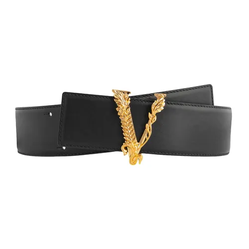 Thắt Lưng Versace Black Virtus 3cm DCDH224 DV3T KV041 Màu Đen Size 80