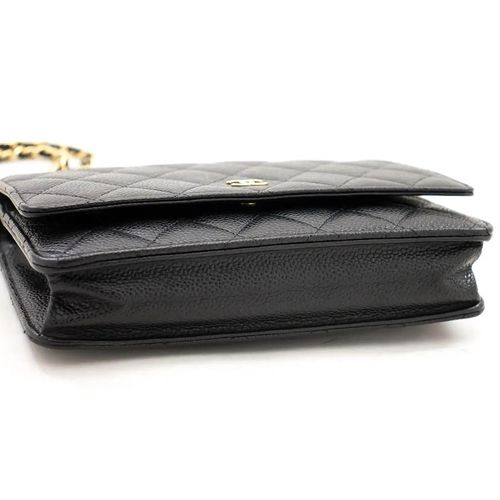 Túi Đeo Chéo Chanel Caviar Woc Classic Wallet On Chain Black Shoulder Bag Màu Đen-2