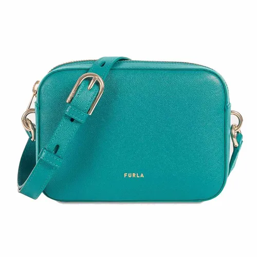 Túi Đeo Chéo Furla Block Crossbody Bag Leather Màu Xanh