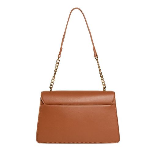 Túi Đeo Vai Love Moschino Shoulder Bag Woman Leather With Foulard Màu Nâu-5