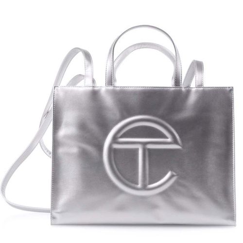 Túi Xách Telfar Shopping Bag Silver Màu Bạc
