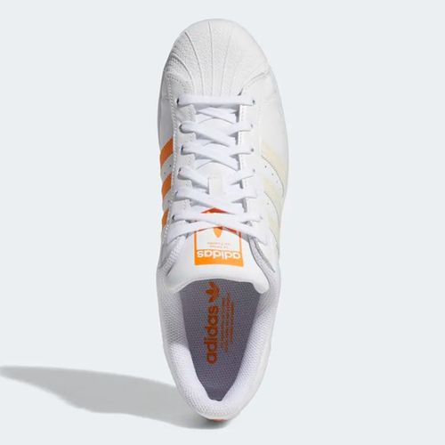 Giày Thể Thao Adidas Men’s Superstar Shoes Màu Trắng Cam Size 39-8
