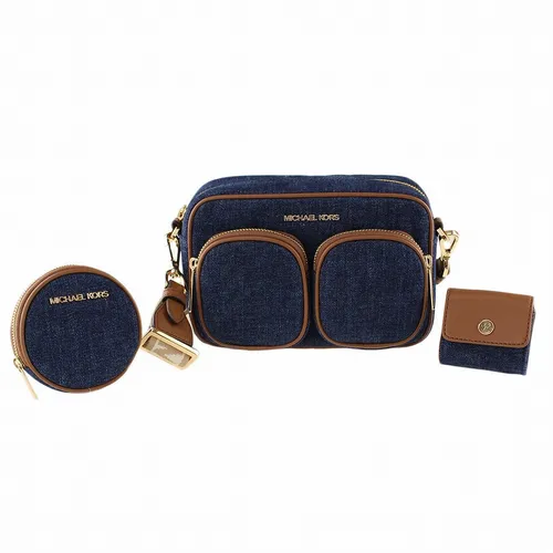 Set Túi Xách Michael Kors MK Shoulder Bag Jet Set Màu Xanh Navy