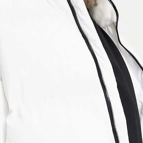 Áo Khoác Bershka Puffer Jacket In White Màu Trắng Size M-1
