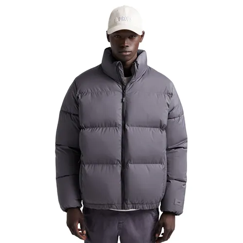 Áo Khoác Bershka Puffer Jacket Màu Xám Size M