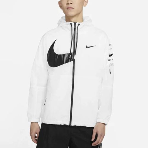 Áo Khoác Nike Men's Swoosh Logo Printed Wind Proof Jacket White DJ8038-100 Màu Trắng Size S-4