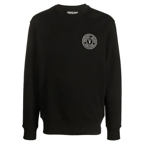 Áo Nỉ Versace Jeans Couture Silver Logo-patch 73GAIT07 CF00T C89 Màu Đen Size S