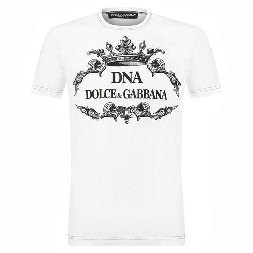 Áo Phông Dolce & Gabbana DNA Print G8IA8T HH70T Màu Trắng