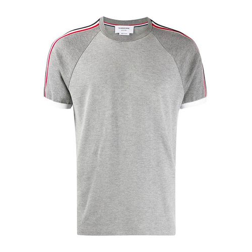 Áo Phông Thom Browne Piqué Raglan-Sleeve T-Shirt MJS112A00050 Màu Ghi Size 1-4