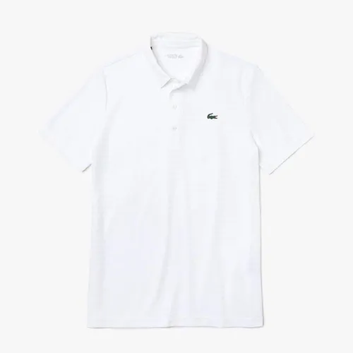 Áo Polo Lacoste Men's Sport Textured Breathable Golf DH6844 Màu Trắng Size L