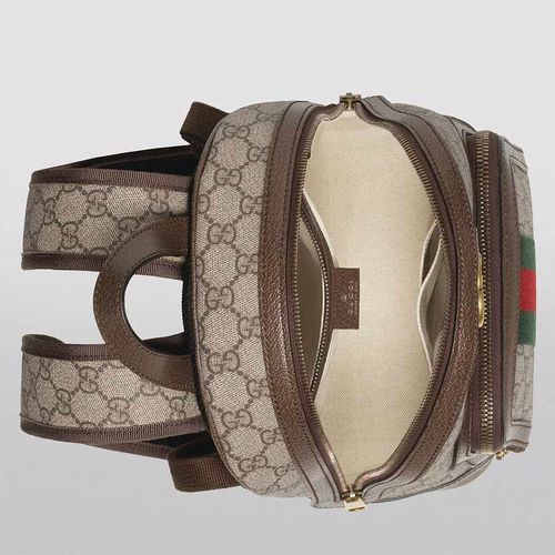 Balo Gucci Small Ophidia GG Supreme Backpack Màu Nâu-6