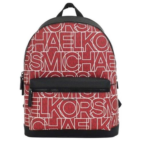 Balo Michael Kors MK Copper Graphic Logo Backpack Màu Đỏ