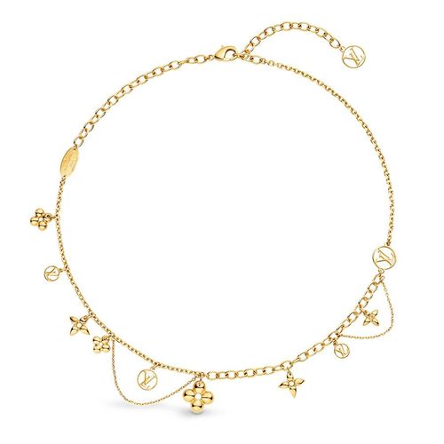 Dây Chuyền  Louis Vuitton Blooming Supple Necklace M64855 Màu Vàng Gold