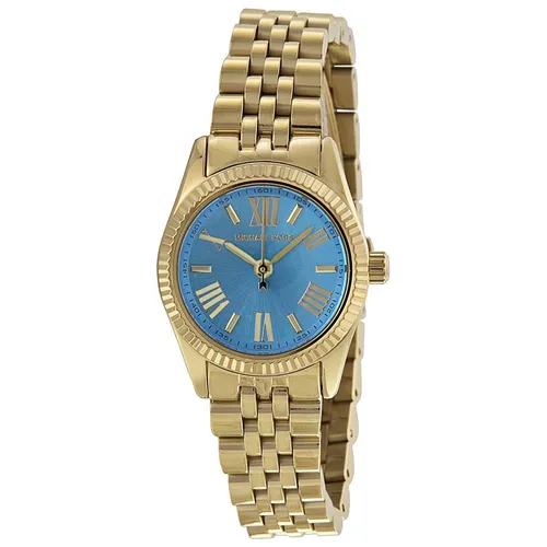 Round Michael Kors Watch For Formal Model NameNumber Gold Blue