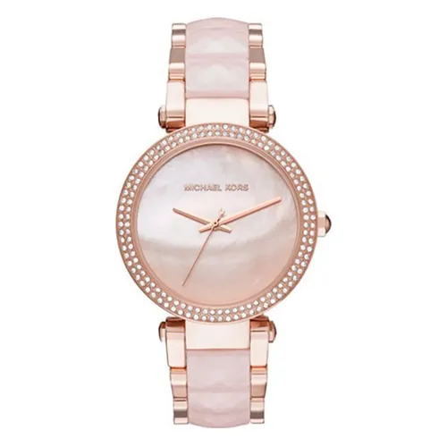 Michael Kors Hồng Thép không gỉ 316L - Đồng Hồ Nữ Michael Kors MK6402 Màu Hồng - Vua Hàng Hiệu