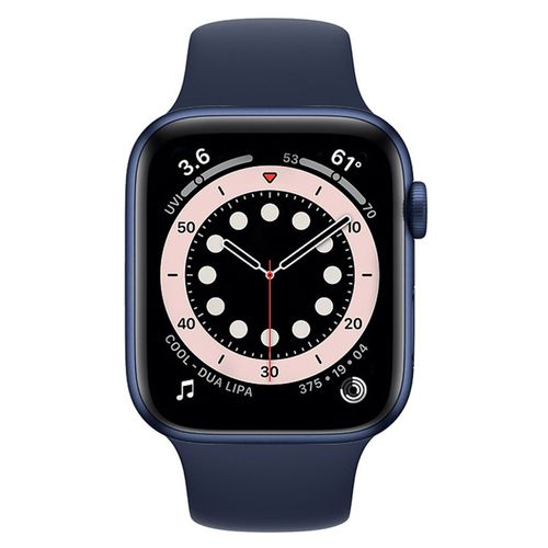 Đồng Hồ Thông Minh Apple Watch S6 44mm Viền Nhôm Dây Silicone Màu Xanh Dương