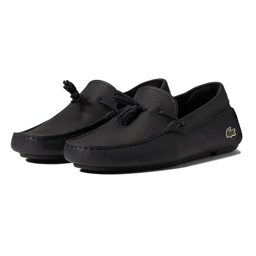 Giày Lười Lacoste Piloter Tassel 0121 Màu Đen Size 40.5