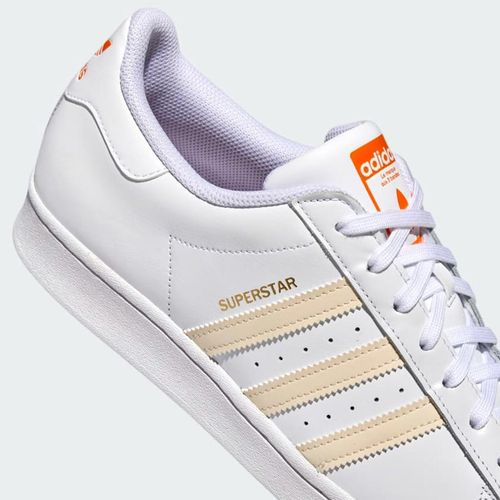Giày Thể Thao Adidas Men’s Superstar Shoes Màu Trắng Cam Size 38-5