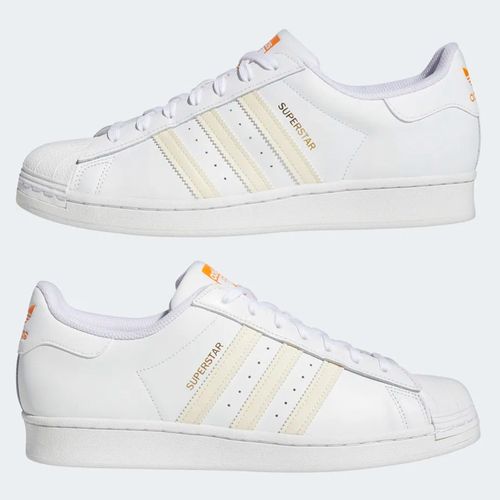 Giày Thể Thao Adidas Men’s Superstar Shoes Màu Trắng Cam Size 38-8