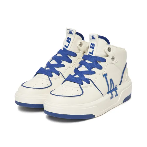 Giày Thể Thao MLB Chunky Liner High LA Dodgers 3ASXCB12N-07BLL Màu Trắng Xanh Size 245