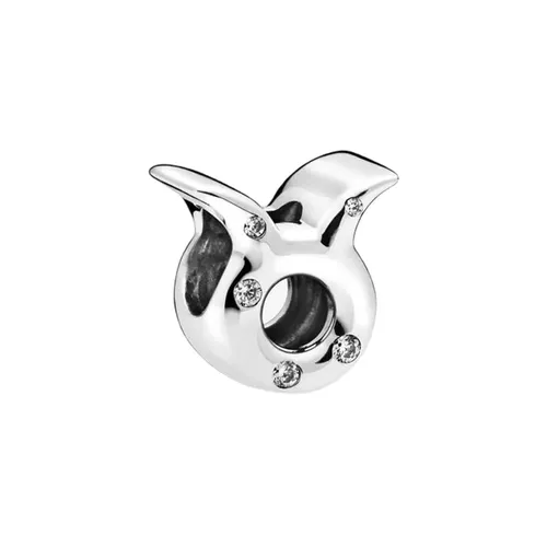Hạt Vòng Charm Pandora Moments Cung Hoàng Đạo Kim Ngưu 798418C01 Màu Bạc