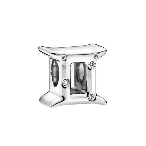 Hạt Vòng Charm Pandora Moments Cung Hoàng Đạo Song Tử 798428C01 Màu Bạc