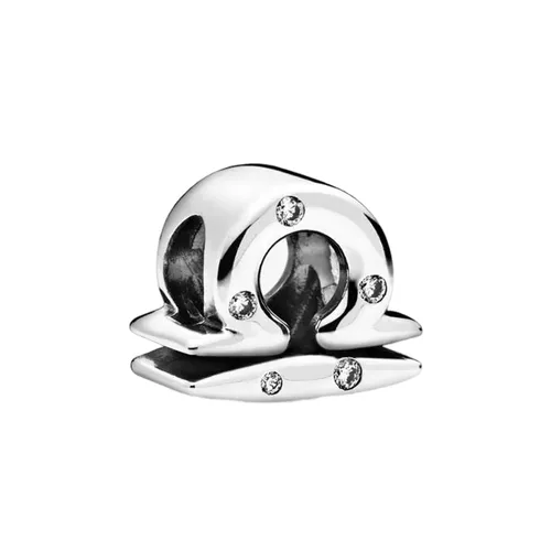 Hạt Vòng Charm Pandora Moments Cung Hoàng Đạo Thiên Bình 798424C01 Màu Bạc