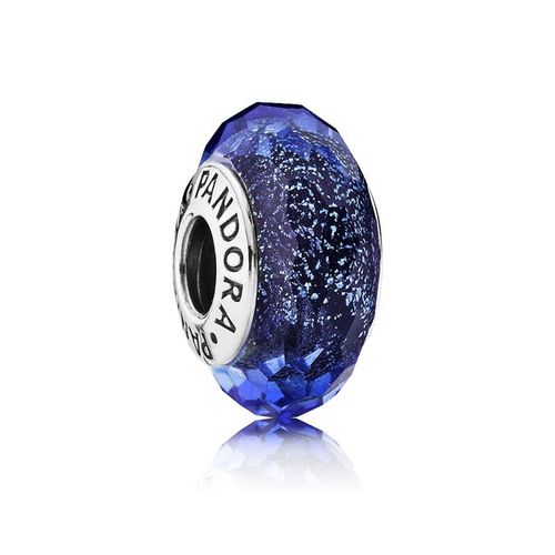 Hạt Vòng Charm Pandora Original Faceted Blue Murano Glass Charm 791646 Màu Xanh Blue