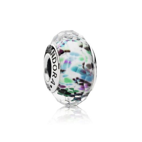 Hạt Vòng Charm Pandora Tropical Sea Glass Charm, Murano Glass 791610 Phối Màu
