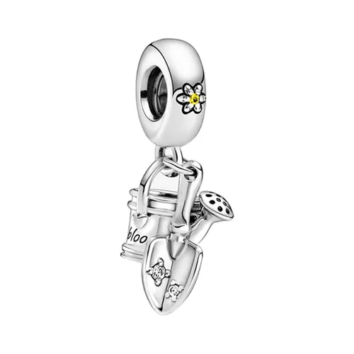 Hạt Vòng Charm Pandora Watering Can & Trowel Dangle 799359C01 Màu Bạc