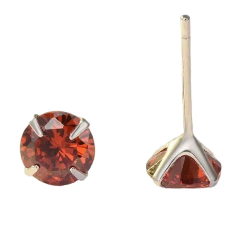 Trang sức - Khuyên Tai LiLi Jewelry Bạc Đính Đá Cubic Zirconia LiLi_488357 Màu Đỏ 4mm - Vua Hàng Hiệu