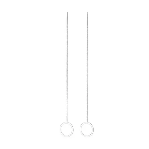 Lili Jewelry Bạc Khuyên tai Bạc 925 - Khuyên Tai LiLi Jewelry Dạng Chuỗi Hình Tròn Lili_155594 Màu Bạc - Vua Hàng Hiệu