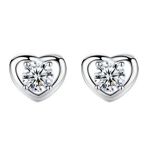Lili Jewelry Bạc Khuyên tai - Khuyên Tai LiLi Jewelry Hình Trái Tim Emma Lili_416268 Màu Bạc - Vua Hàng Hiệu