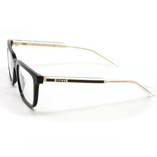 Kính Mắt Cận Gucci Black Plastic Rectangle Eyeglasses GG0560O-001 55mm Màu Đen-3