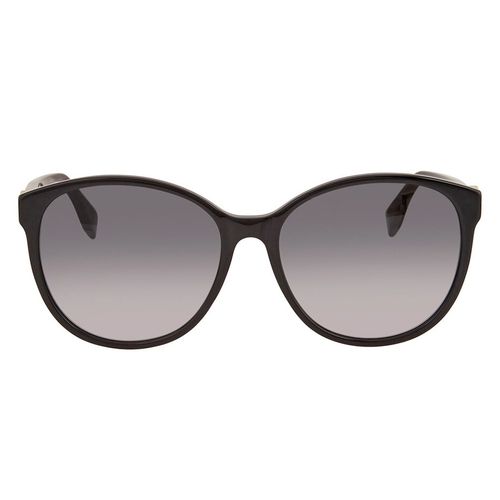 Kính Mát Fendi  Grey Gradient Round Sunglasses FF 0412/S 0807 58 Màu Xám Đen-3