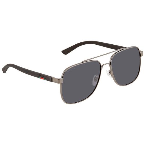 Kính Mát Gucci Grey Aviator Men's Sunglasses GG0422S 001 60 Màu Xám-1