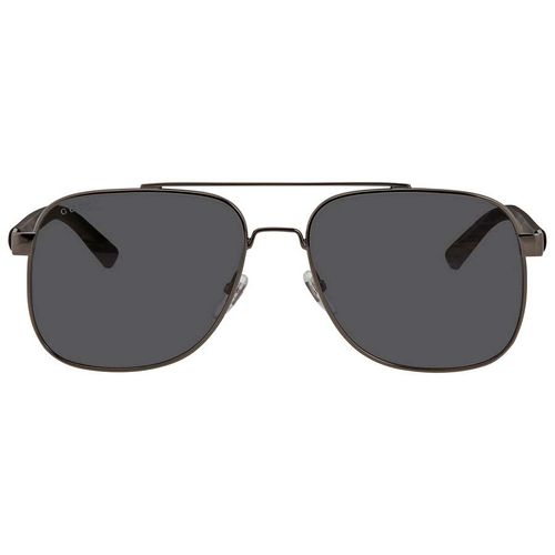 Kính Mát Gucci Grey Aviator Men's Sunglasses GG0422S 001 60 Màu Xám-2