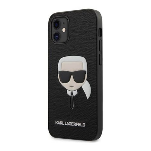 Ốp Điện Thoại Karl Lagerfeld iPhone 12 Mini KLHCP12SSAKHBK Hình Ông Già Màu Đen-1